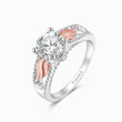 Load image into Gallery viewer, An Angel For My Friend Personalized Circle Wings Ring on white background
