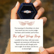 Load image into Gallery viewer, message card and An Angel For My Friend Personalized Circle Wings Ring
