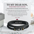 Load image into Gallery viewer, To My Son, Believe In Yourself Double-Row Bracelet message card
