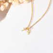Load image into Gallery viewer, To My Daughter, Pray Through It Double Cross Necklace lifestyle shot
