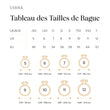 Load image into Gallery viewer, Tableau des tailles de bague
