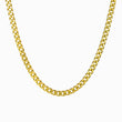 Load image into Gallery viewer, Gold link chain necklace on a white background

