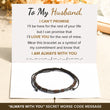 Load image into Gallery viewer, To My Husband, Always With You Morse Bracelet message card

