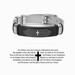Load image into Gallery viewer, To My Grandson, Pray Through The Lord&#39;s Prayer Steel Bracelet on a white background
