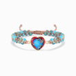 Load image into Gallery viewer, To My Beautiful Daughter, Always Keep Me in Your Heart Jasper Heart Bracelet light blue variant
