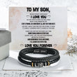 Load image into Gallery viewer, To My Son Love You Forever Bracelet with card message
