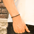 Load image into Gallery viewer, Until We Meet Again Morse Code Bracelet worn by a male model

