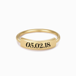 Load image into Gallery viewer, Personalized Date Stackable Bar Ring

