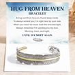 Load image into Gallery viewer, Hug From Heaven Vintage Feather Memorial Bracelet with card
