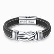 Load image into Gallery viewer, Linked Bracelet with Love You Forever engraving on white background

