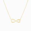 Load image into Gallery viewer, Personalized Infinity Necklace in a white background
