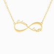 Load image into Gallery viewer, Personalized Infinity Necklace in a white background
