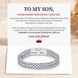 Load image into Gallery viewer, To My Son, Love You Forever Credo Chain Bracelet message card
