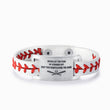 Load image into Gallery viewer, To My Grandson, I Will Always Be Your Number 1 Fan Baseball Bracelet on a white background
