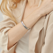 Load image into Gallery viewer, Female model wearing I Am So Proud of You Love Dad Bracelet
