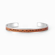 Load image into Gallery viewer, Leather Cuff Bracelet on white background
