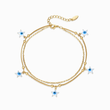 Load image into Gallery viewer, Blue Star Evil Eye ankle bracelet
