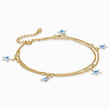 Load image into Gallery viewer, Blue Star Evil Eye Gold Chain Ankle Bracelet
