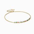 Load image into Gallery viewer, Multicolored Evil Eye Gold Chain Ankle Bracelet
