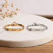 Load image into Gallery viewer, Personalized Baby Name Bracelet on top of marble
