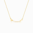 Load image into Gallery viewer, Gold necklace with initials on white background
