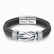Load image into Gallery viewer, To My Son Love You Forever Linked Braided Bracelet on a white background
