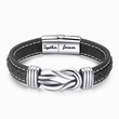 Load image into Gallery viewer, To My Son, Together Forever Knot Bracelet on a white background
