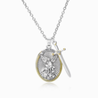 Load image into Gallery viewer, St. Michael Archangel Necklace on white background
