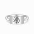 Load image into Gallery viewer, Friendship Personalized Birth Month Flower Ring  on a white background
