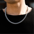 Load image into Gallery viewer, Male Model Wearing To My Son, Be Confident Chain Silver Necklace 
