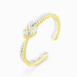 Load image into Gallery viewer, Two strand knot ring on a white background
