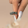 Load image into Gallery viewer, A model holding Personalized Angel Wing Ring
