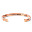 Load image into Gallery viewer, I Can Do All Things Through Christ rose gold plated Bracelet on a white background
