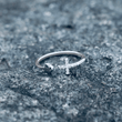 Load image into Gallery viewer, Love + Faith Heart &amp; Cross Ring placed on the ground
