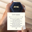 Load image into Gallery viewer, Customized Dog Bone Ring inside the hexagon box together with a meaningful message card
