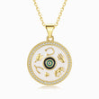 Load image into Gallery viewer, White Enamel Evil Eye Mix Pendant
