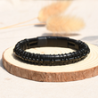Load image into Gallery viewer, creative shot of the Never Surrender Morse Code bracelet
