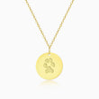 Load image into Gallery viewer, gold paw prints necklace on white background

