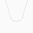 Load image into Gallery viewer, Silver necklace with initials on white background
