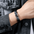 Load image into Gallery viewer, To My Son, Together Forever Knot Bracelet on a model&#39;s wrist
