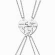 Load image into Gallery viewer, 4 pieces Family Gift Personalized Heart Puzzle Piece Necklace 
