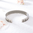 Load image into Gallery viewer, To My Daughter, Promise To Love You silver bangle bracelet

