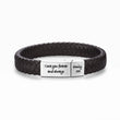 Load image into Gallery viewer, Always Be With You Men’s Personalized Message Bracelet on white background
