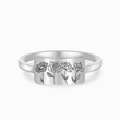 Load image into Gallery viewer, Friendship Personalized Birth Month Flower Ring  with four flower design
