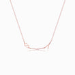Load image into Gallery viewer, Rose Gold necklace with initials on white background
