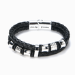 Load image into Gallery viewer, Kids leather bracelet with the message &quot;Love my Grandson&quot; 
