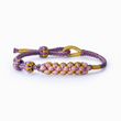 Load image into Gallery viewer, purple Blossom Knot Bracelet on white background
