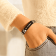 Load image into Gallery viewer, model wearing Personalized Spotify Bracelet
