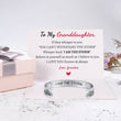 Load image into Gallery viewer, I am the storm silver-plated bracelet together with an inspirational message to grand daughter
