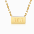 Load image into Gallery viewer, gold Angel Number 666 Necklace on a white background
